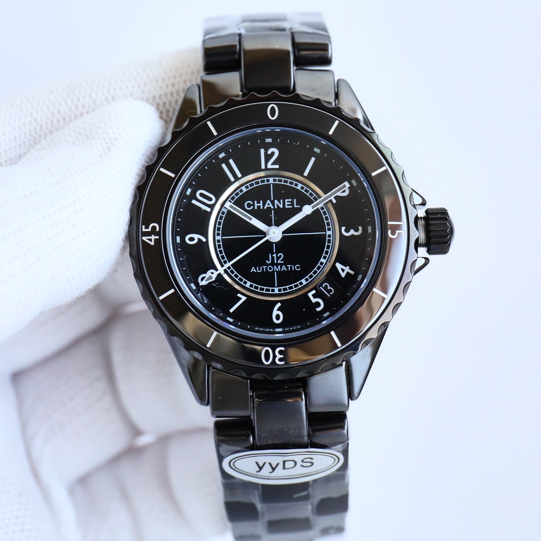 Classic Watch 38mm Black / White - watch0749 - Image 3