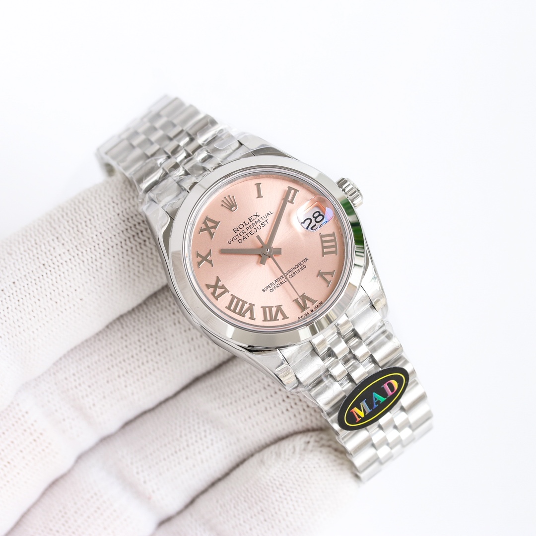 Rolex Datejust 31mm White / Silver - watch0775 - Image 3