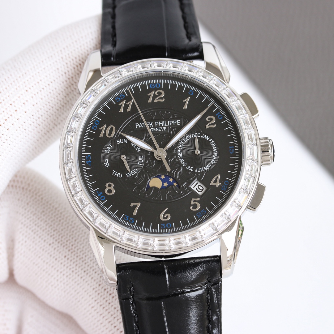 Patek Philippe Watch 42mm White / Rose Gold - watch0798 - Image 3