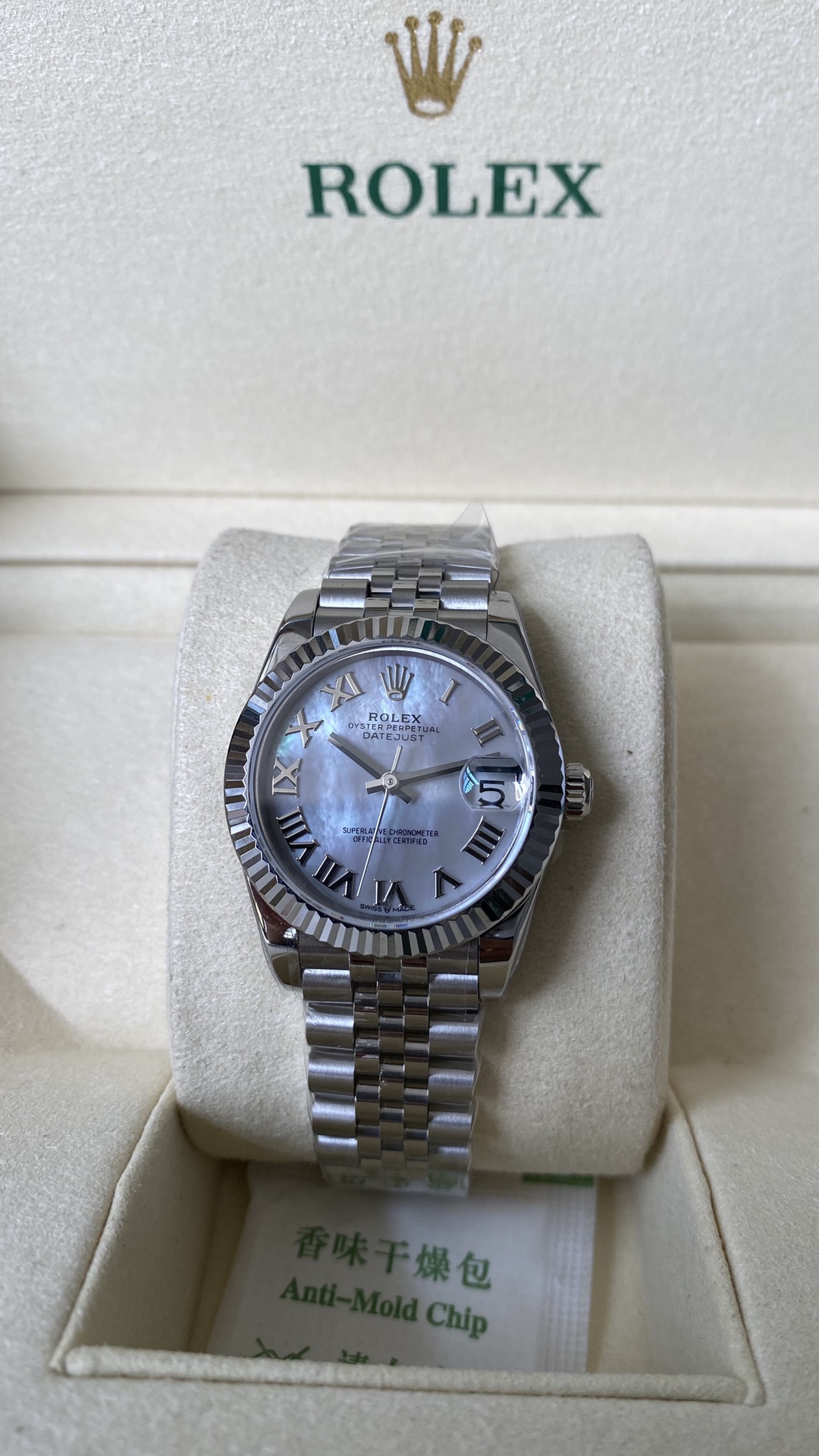 Rolex Datejust 31mm Blue / Silver - watch0852 - Image 3