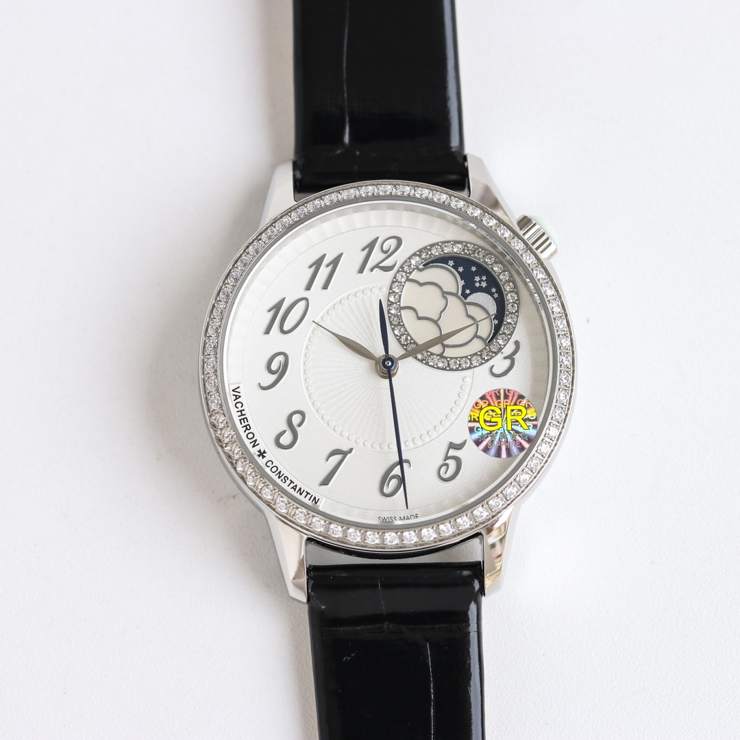 Vacheron Constantin Watch 37mm White / Rose Gold - watch0874 - Image 3