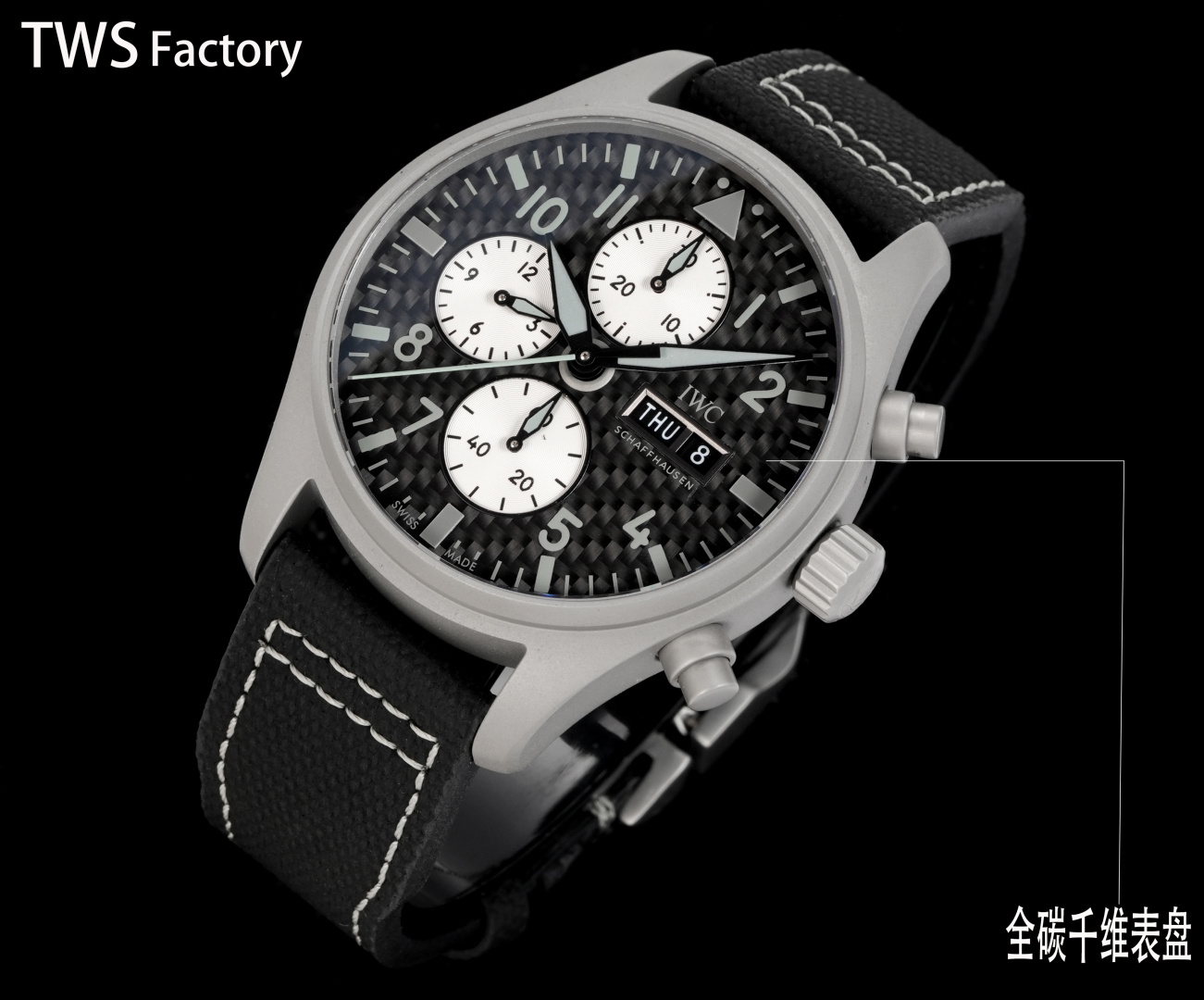 IWC Pilot 43mm Gray - watch0915 - Image 3