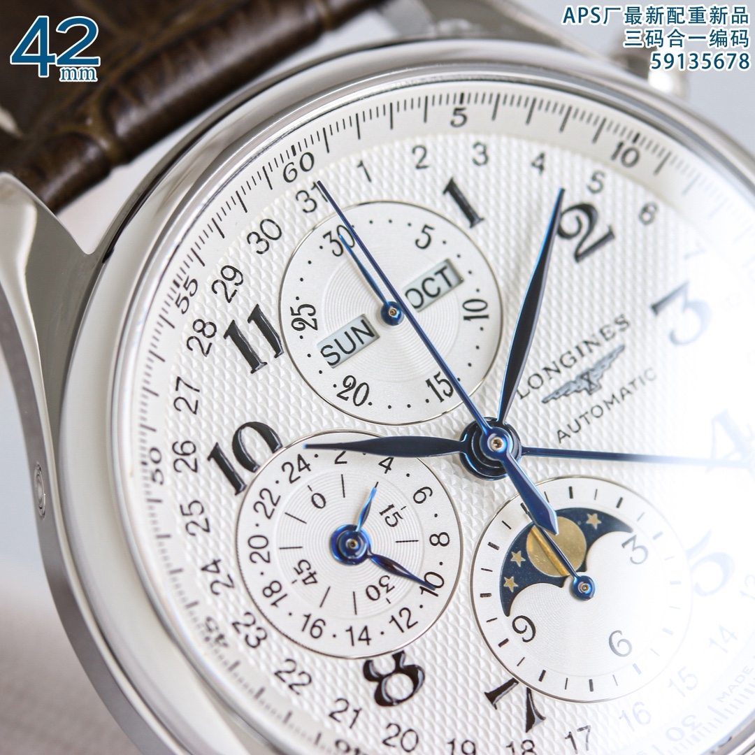 Longines Watch 42mm Silver - watch0943 - Image 3