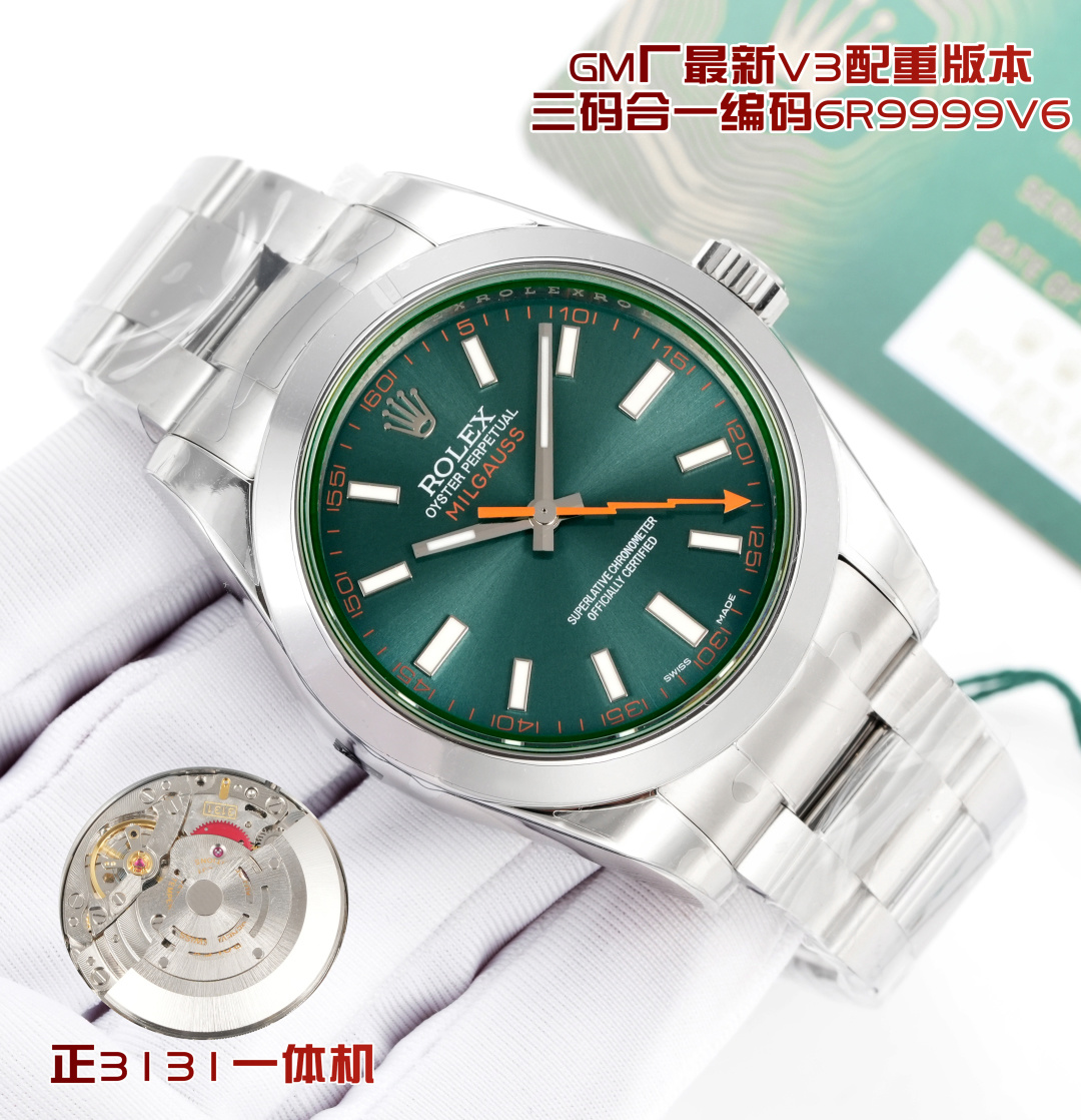 Rolex Watch 40mm White / Blue - watch0966 - Image 3