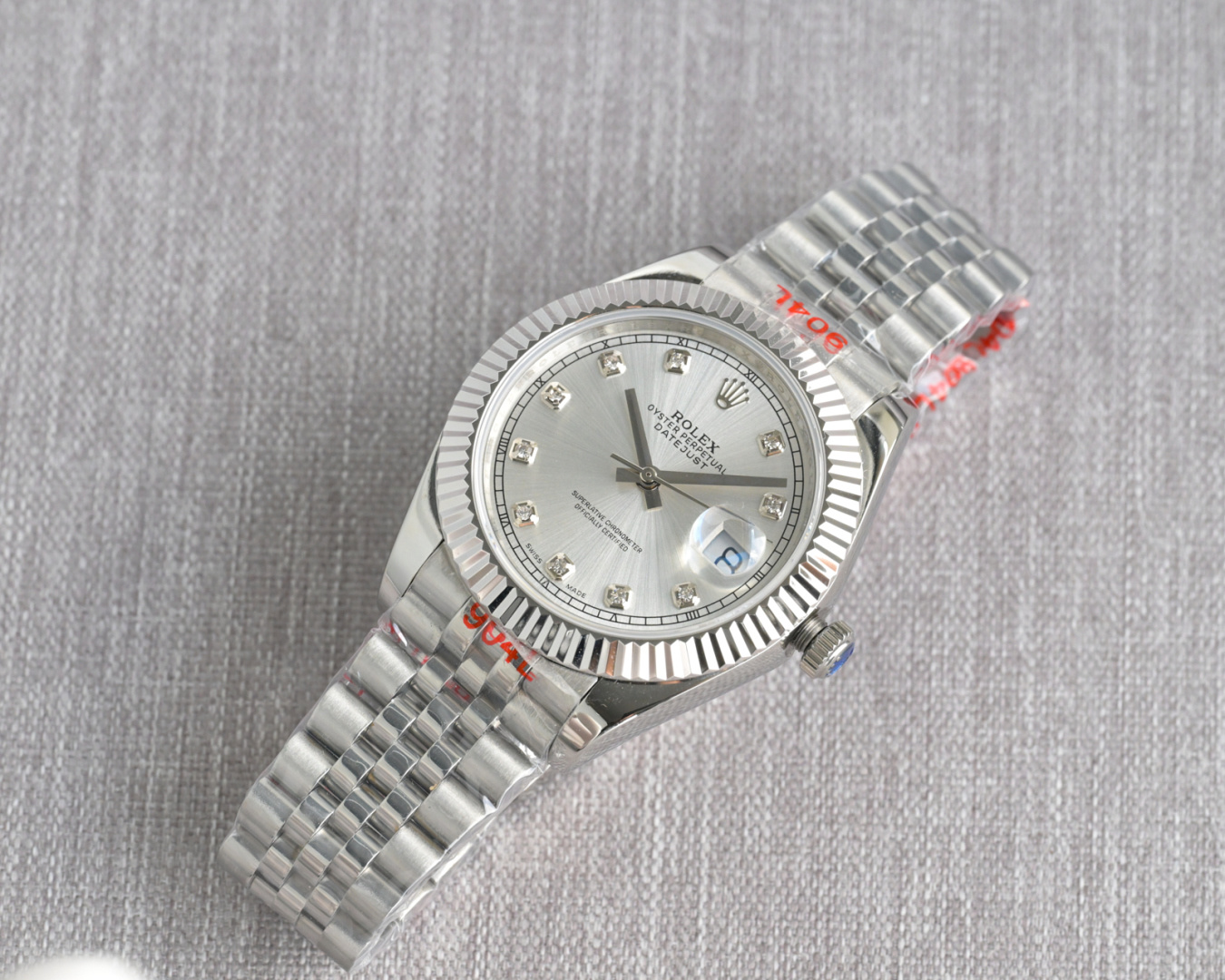 Rolex Datejust 41mm Silver - watch0977 - Image 3
