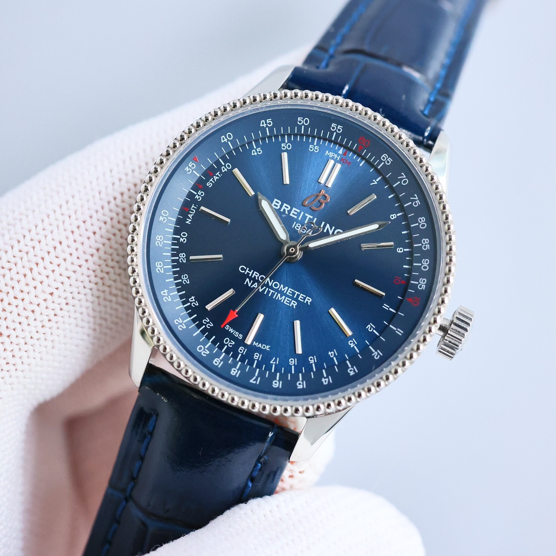 Breitling Navitimer 35mm White / Blue - watch0999 - Image 3