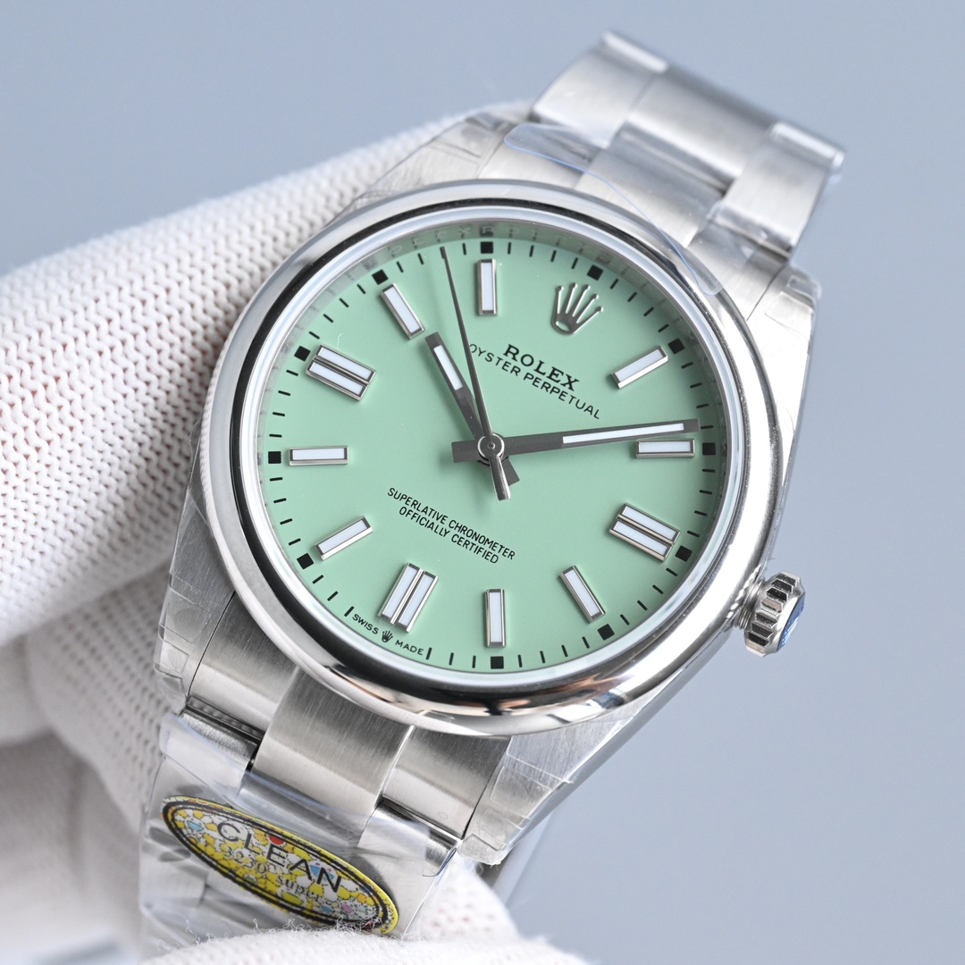 Rolex Oyster Perpetual 41mm Silver - watch1025 - Image 3