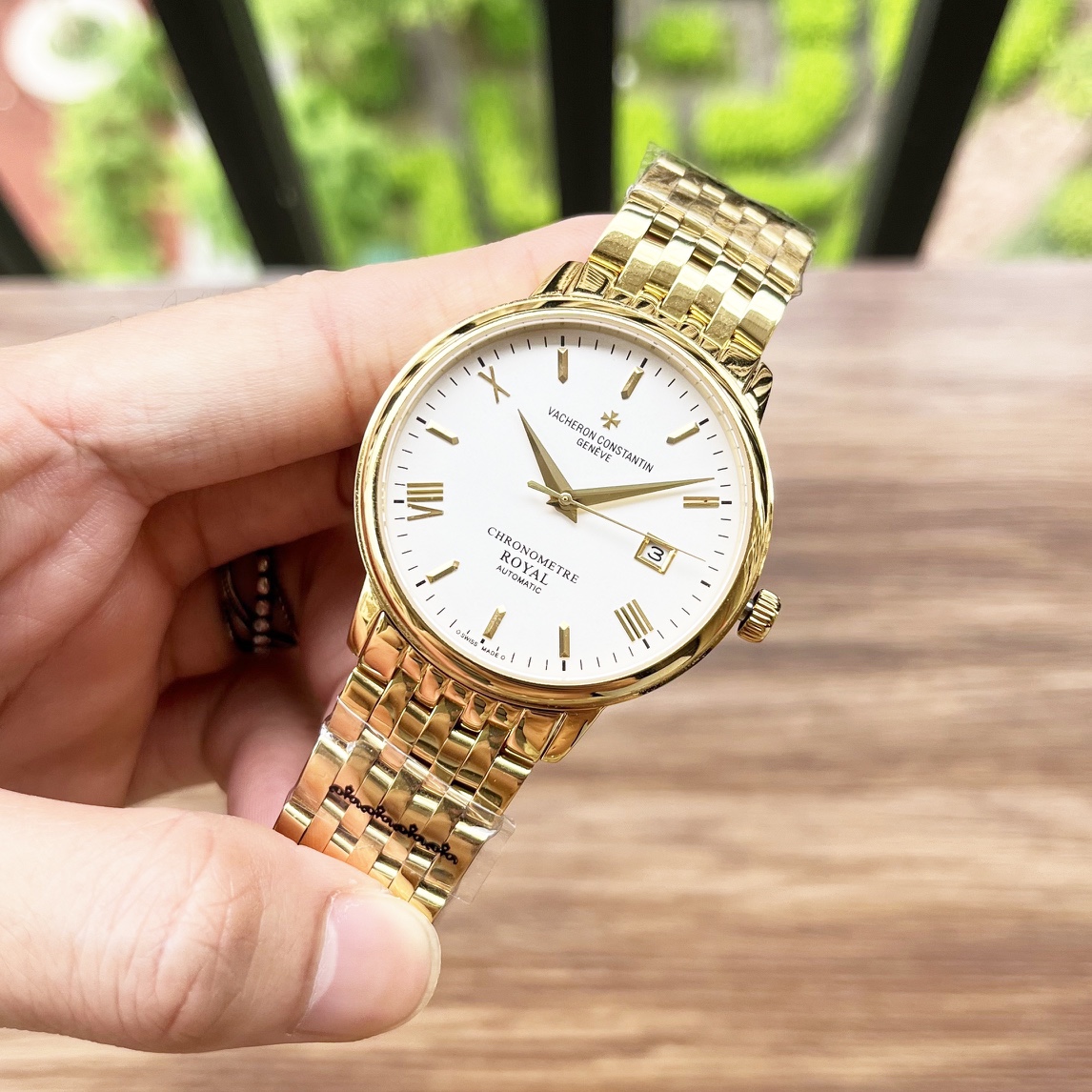 Vacheron Constantin Watch 42mm Silver - watch1048 - Image 3
