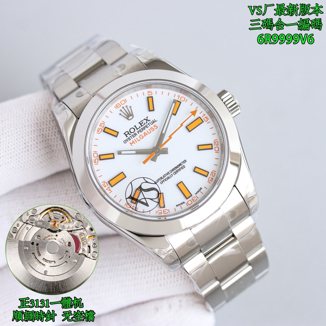Rolex Watch 40mm White / Blue - watch1091 - Image 3