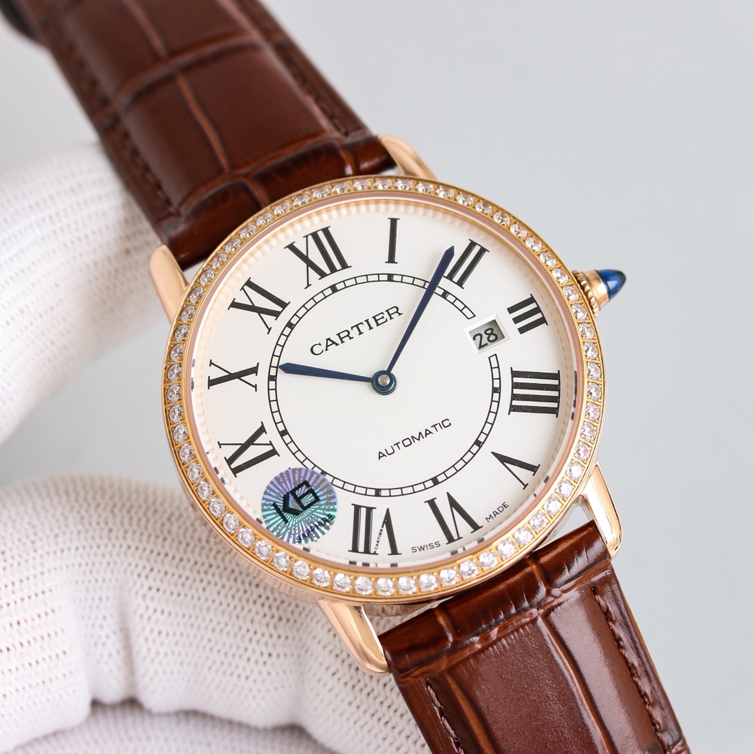 Cartier Watch 40mm White / Gold - watch1092 - Image 3