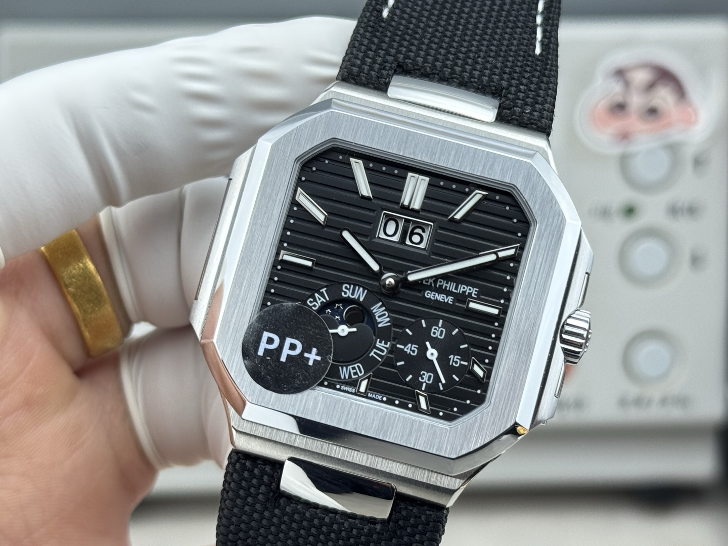 Patek Philippe Watch 45mm White / Silver - watch1104 - Image 3