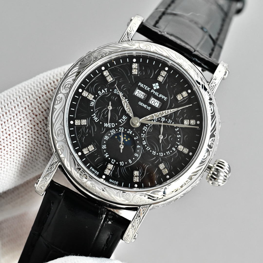 Patek Philippe Watch 42mm White / Gold - watch1112 - Image 3