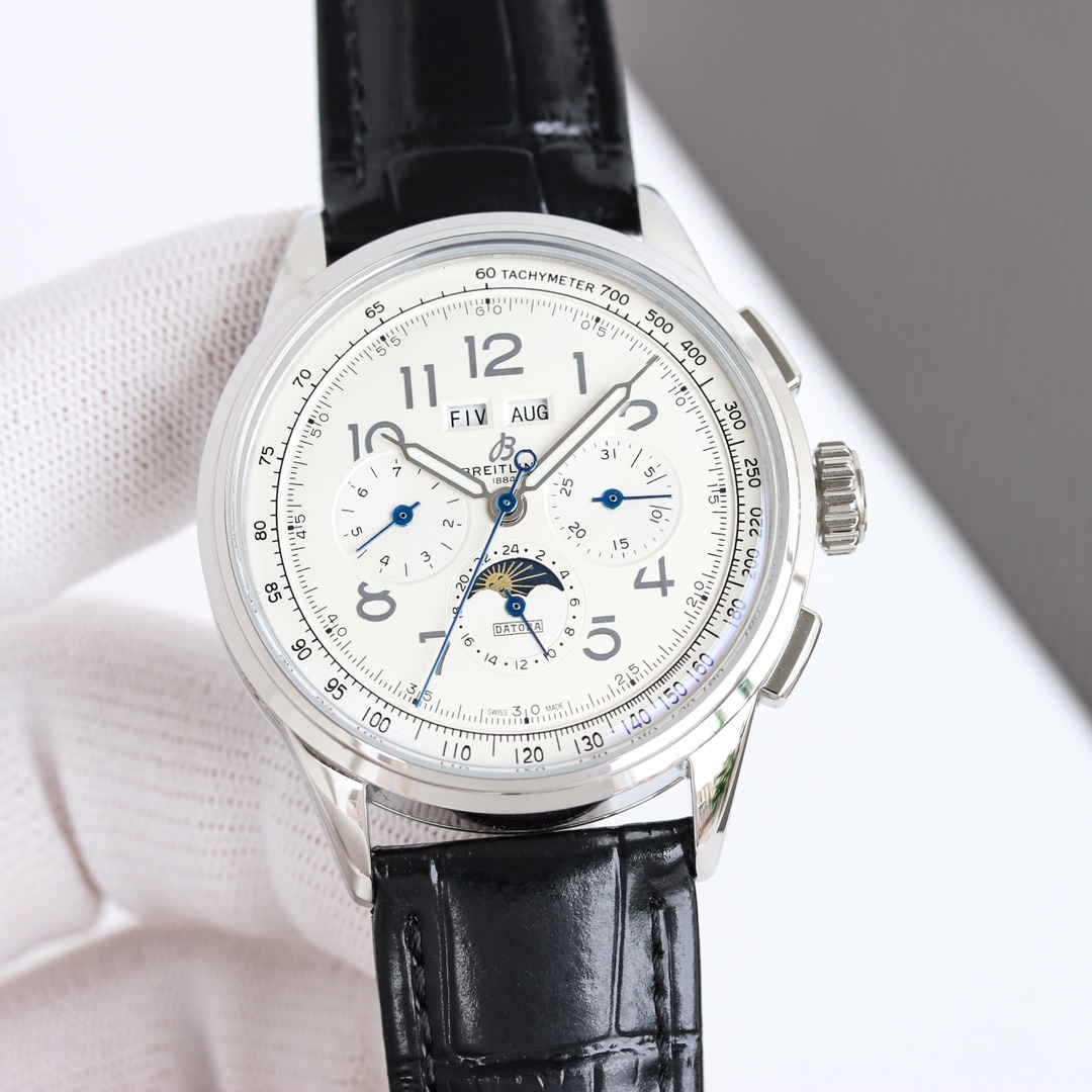 Breitling Watch 42mm White / Gold - watch1118 - Image 3