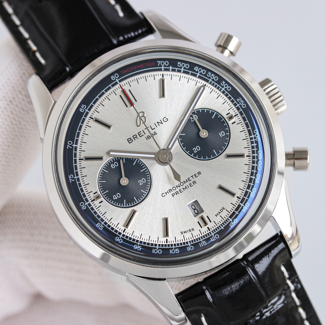 Breitling Watch 42mm White / Rose Gold - watch1150 - Image 3