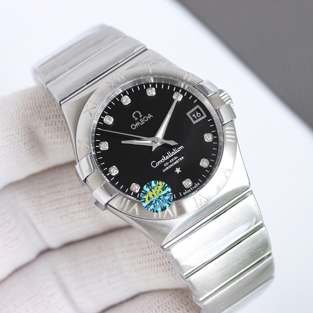 Omega Constellation 39mm Black / White - watch1177 - Image 3