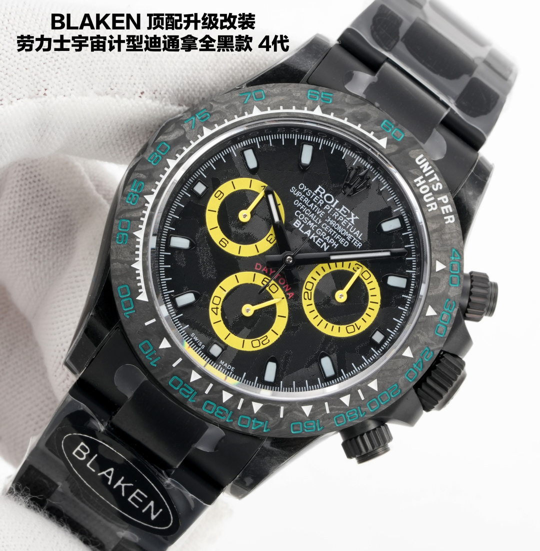 Rolex Daytona 40mm Black / Silver - watch1206 - Image 3