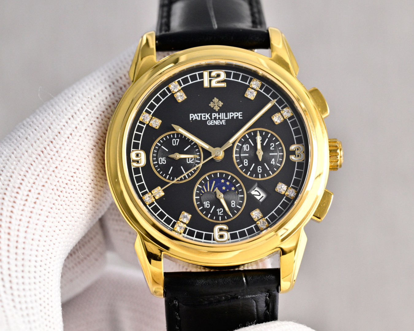 Patek Philippe Watch 40mm White / Rose Gold - watch1214 - Image 3