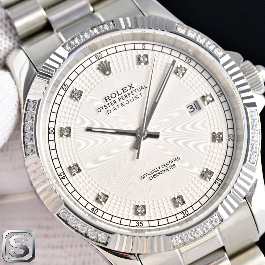 Classic Watch White / Gold - watch1220 - Image 3