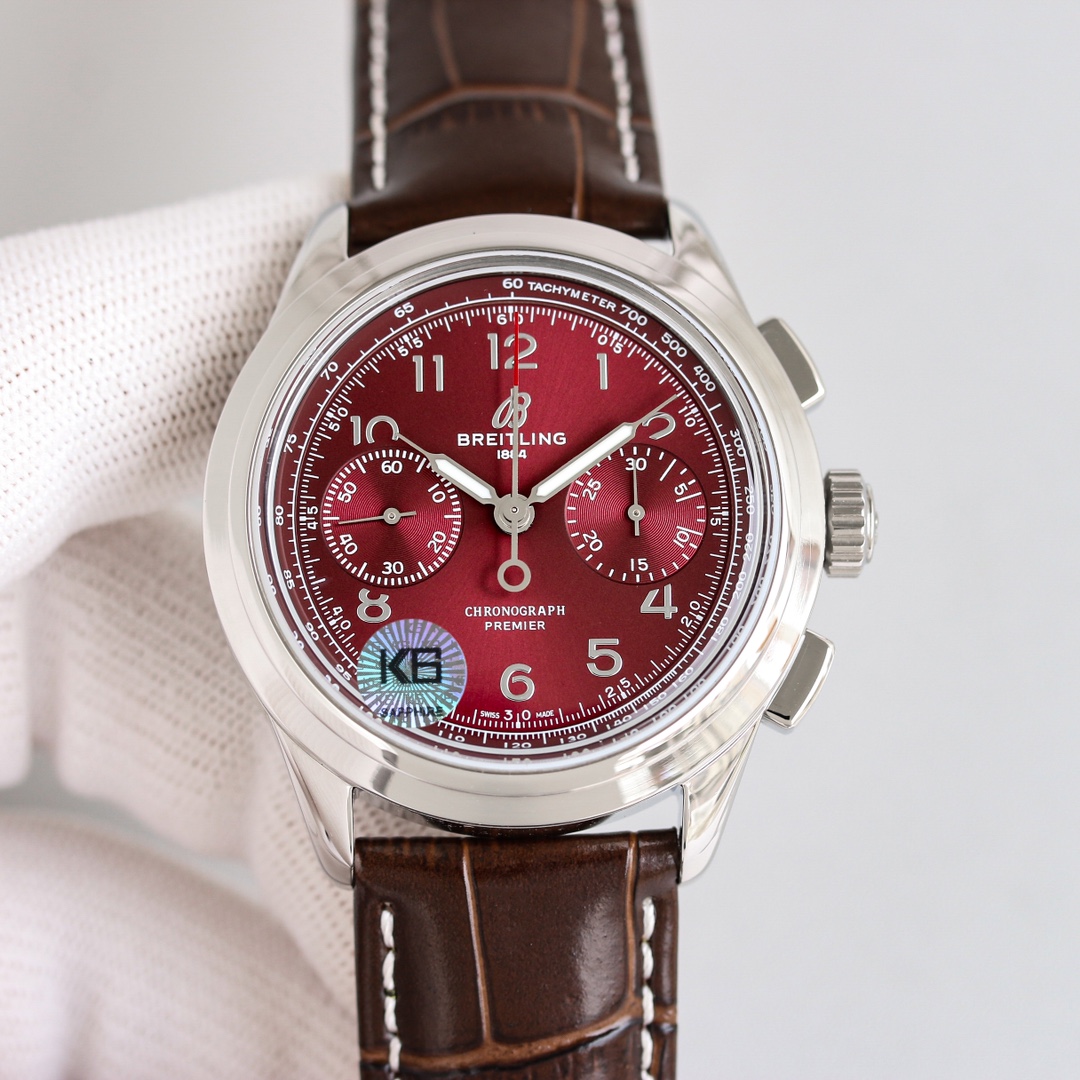 Breitling Watch 42mm Silver - watch1224 - Image 3