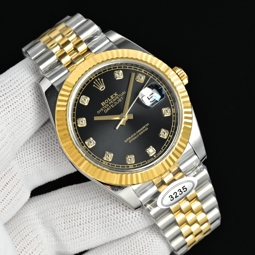 Rolex Datejust White / Blue - watch1257 - Image 3