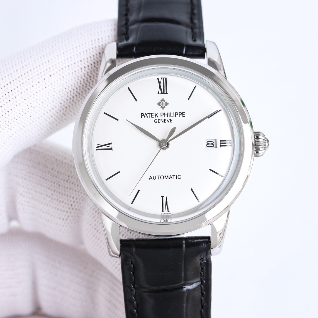 Patek Philippe Watch 40mm White / Gold - watch1301 - Image 3