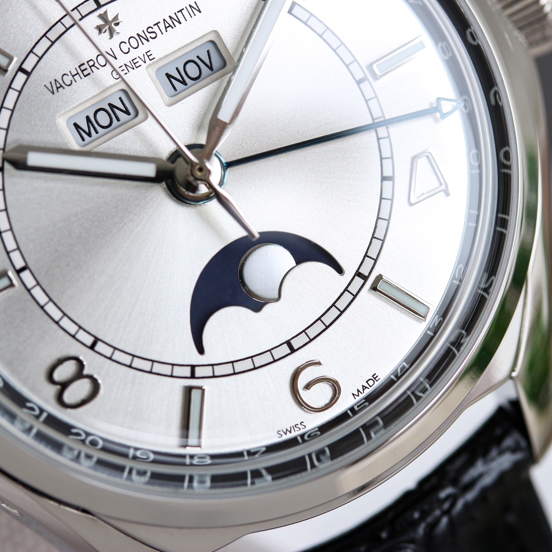 Vacheron Constantin Watch 40mm White / Blue - watch1334 - Image 3