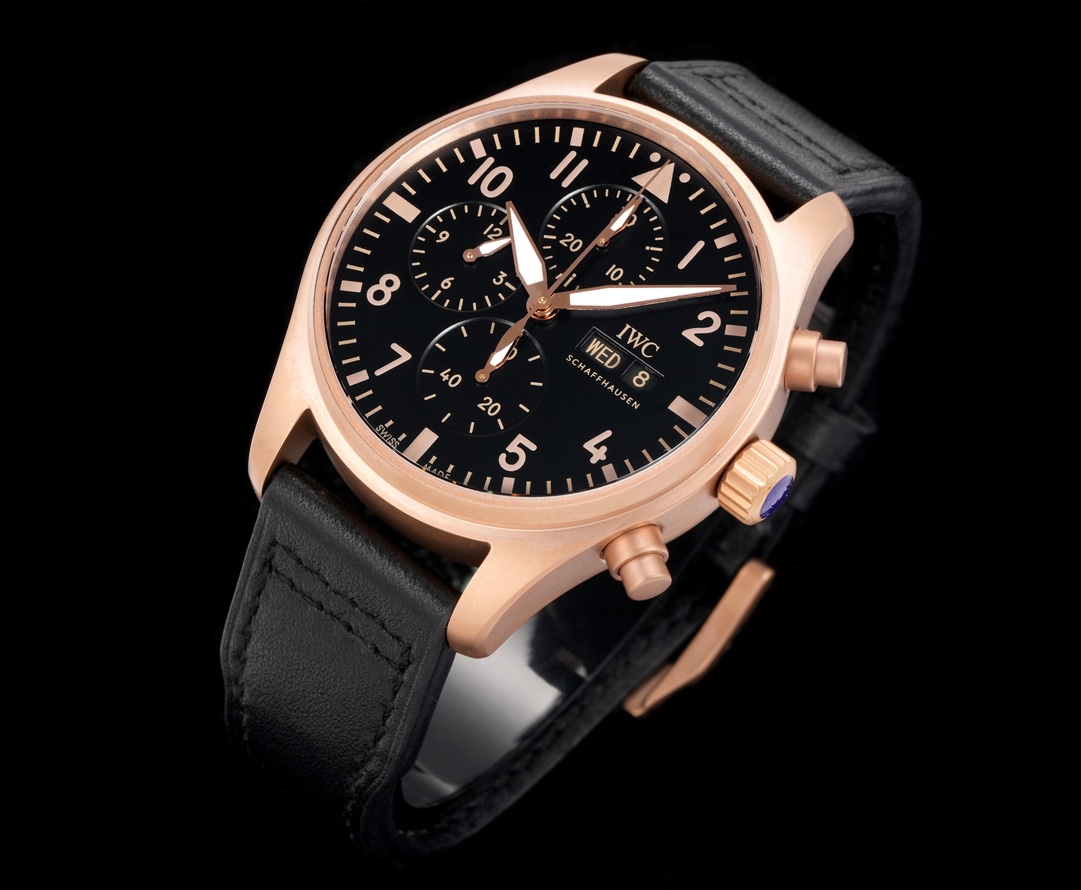 IWC Watch 43mm Black / Blue - watch1352 - Image 3