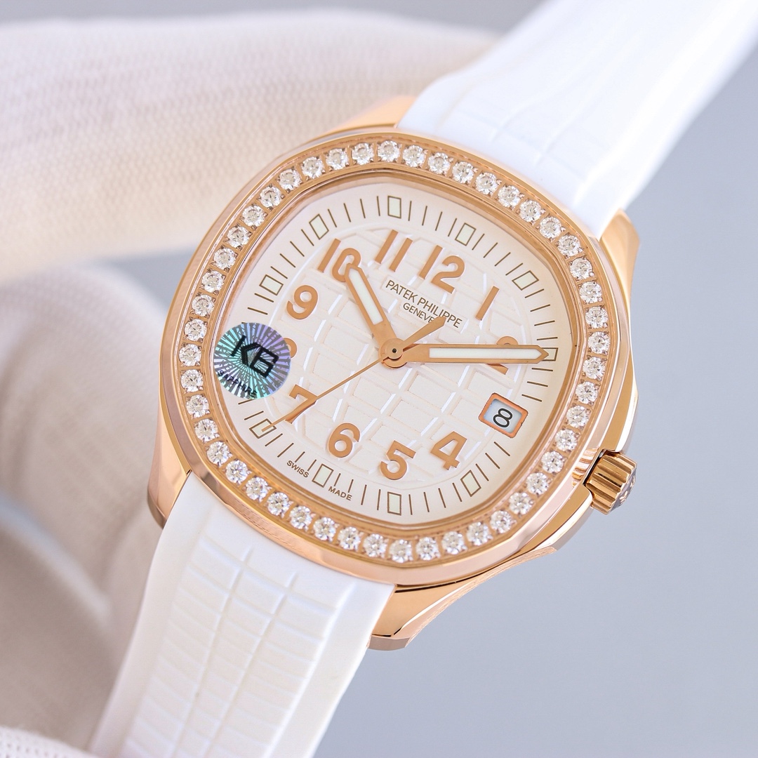 Patek Philippe Aquanaut 38mm Rose Gold / Silver - watch1354 - Image 3