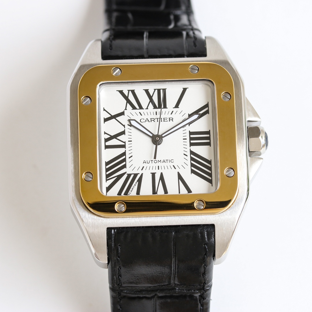 Cartier Santos 41.3mm White / Silver - watch1376 - Image 3