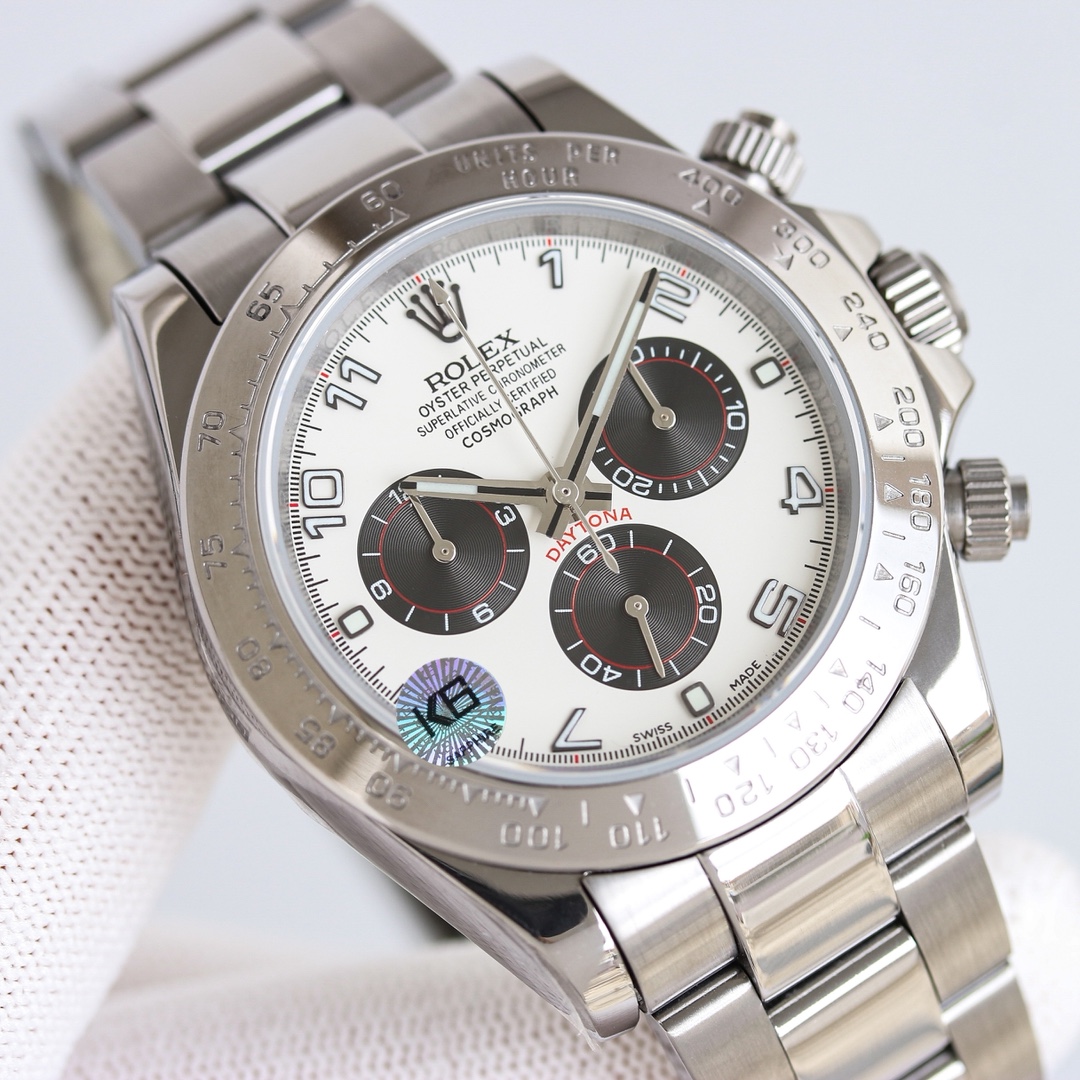 Rolex Daytona Black / Silver - watch1569 - Image 3