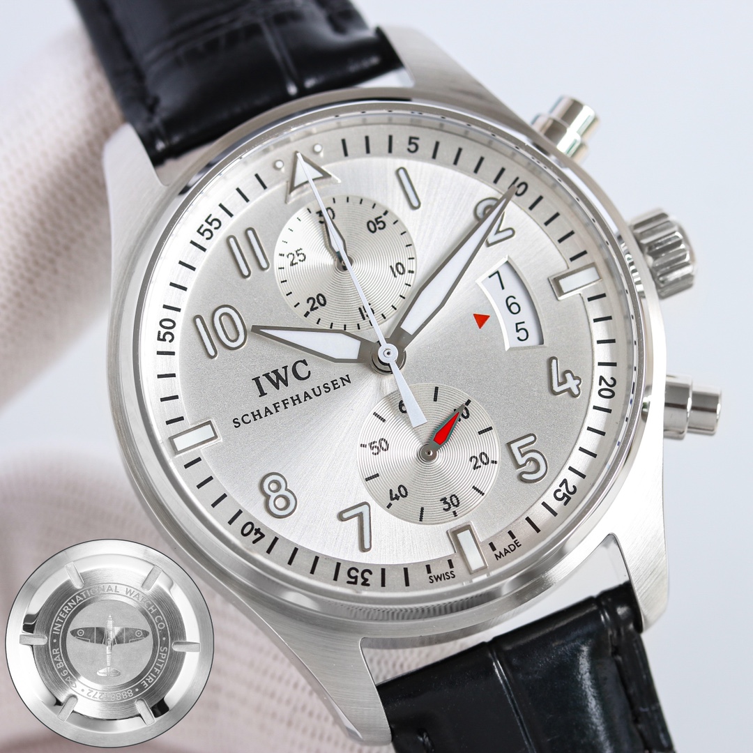IWC Pilot White / Rose Gold - watch1600 - Image 3
