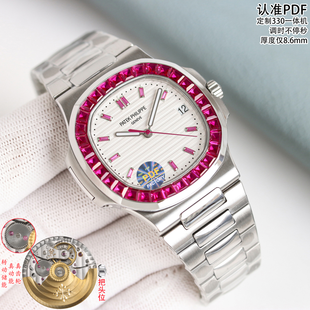Patek Philippe Nautilus 40mm Silver - watch1611 - Image 3