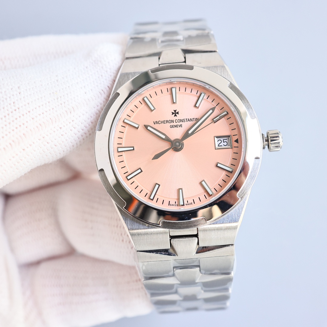 Vacheron Constantin Overseas 33mm White / Rose Gold - watch1677 - Image 3