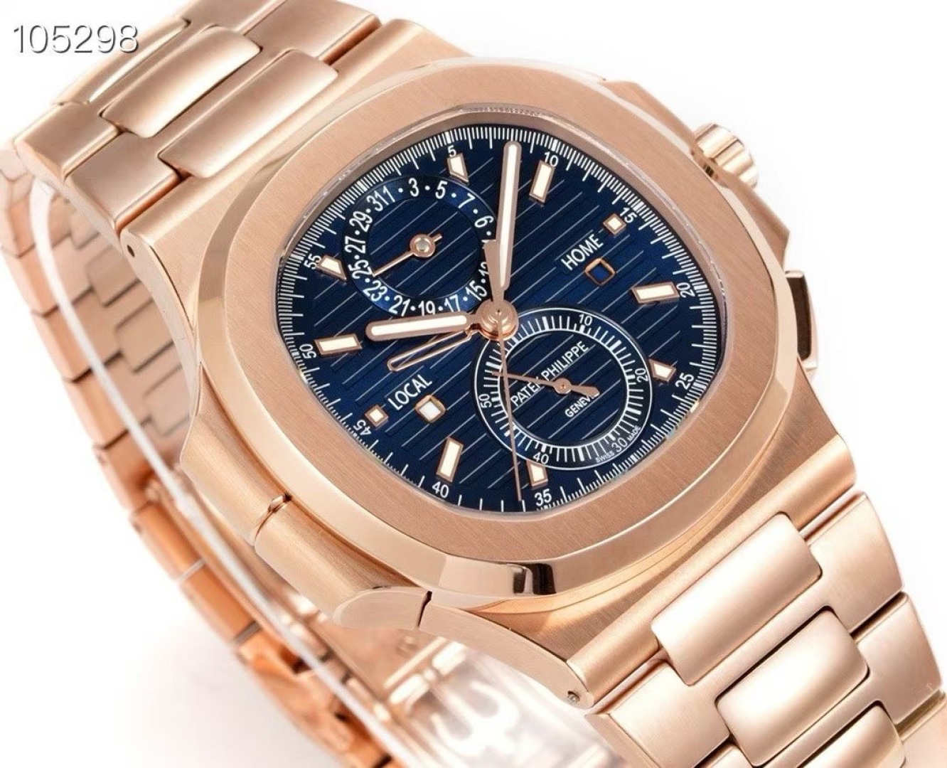Patek Philippe Nautilus 40.5mm Black / White - watch1695 - Image 3