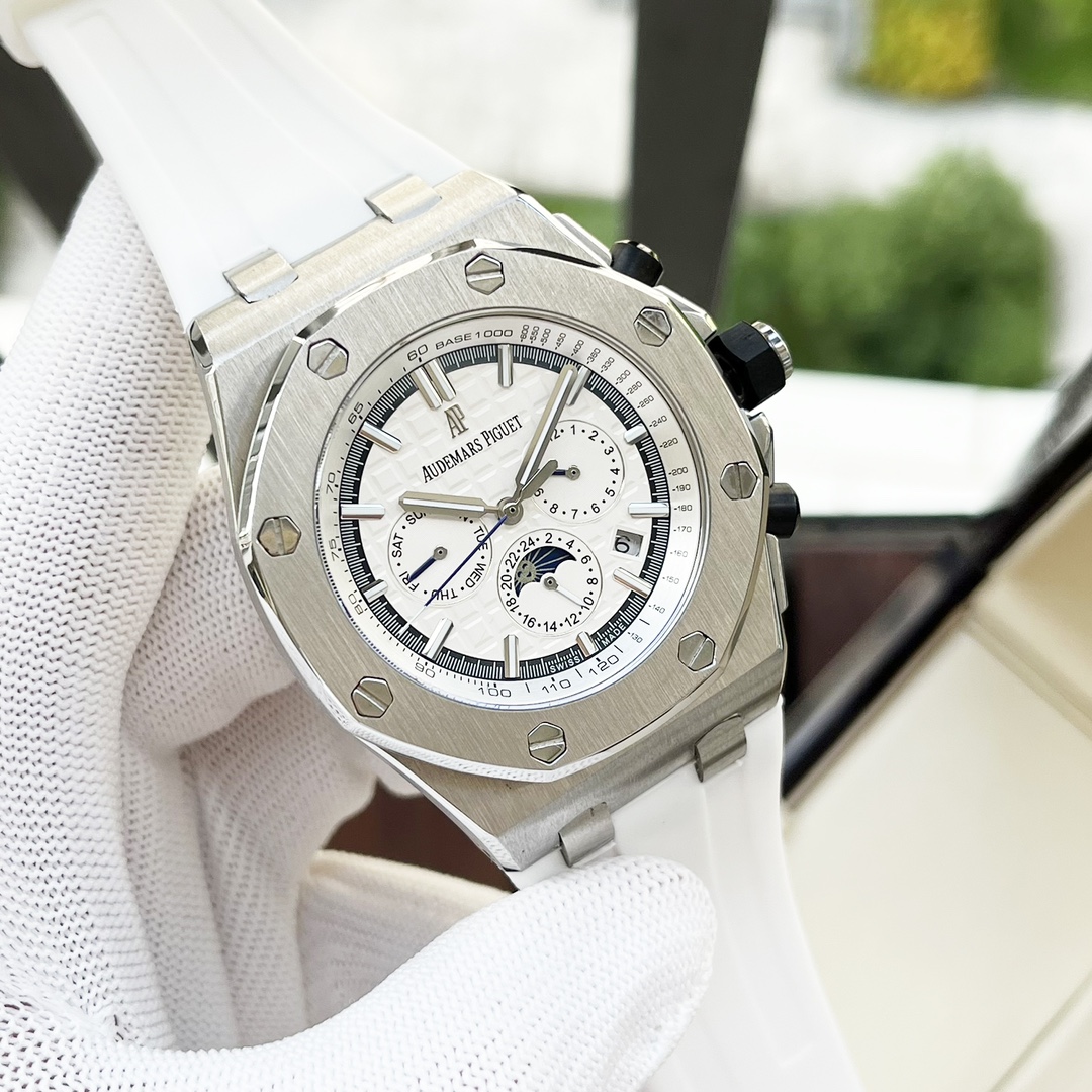 Audemars Piguet Watch 44mm White / Rose Gold - watch1701 - Image 3