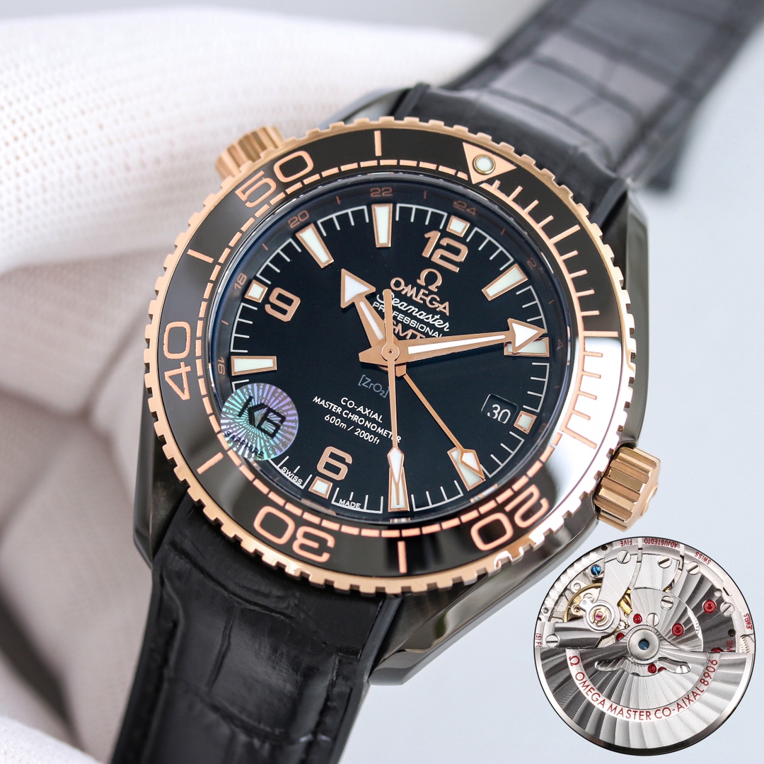 Omega Seamaster 45.5mm Black / Rose Gold - watch1708 - Image 3