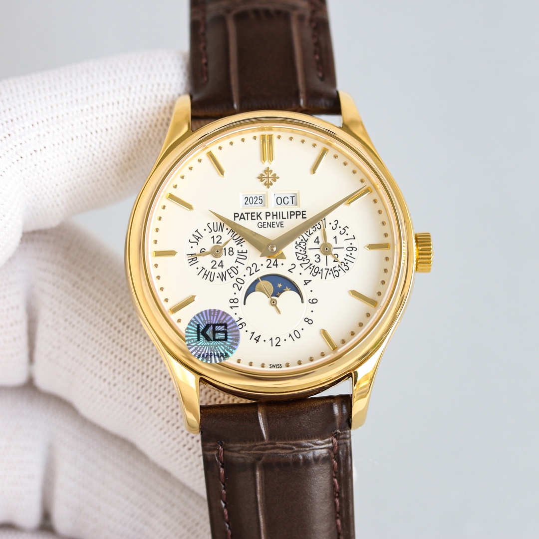 Patek Philippe Watch 39mm White - watch1737 - Image 3