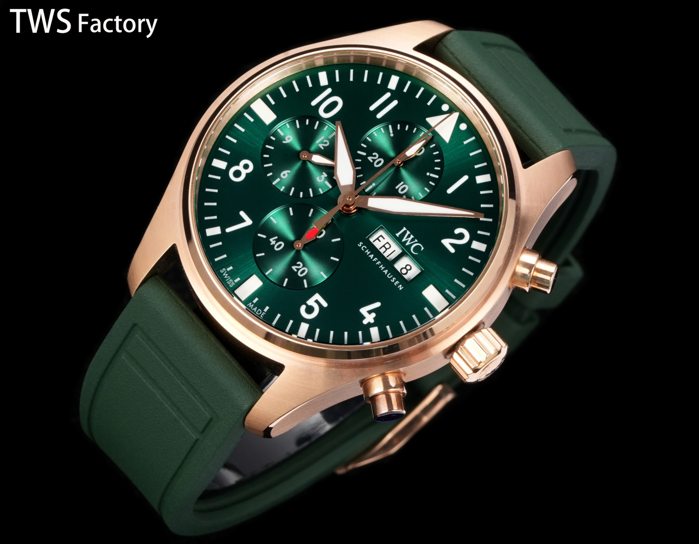 IWC Pilot Blue / Rose Gold - watch1807 - Image 3