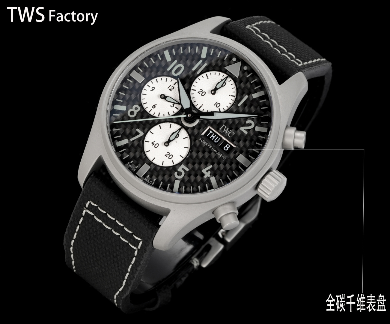 IWC Pilot 43mm Gray - watch1810 - Image 3