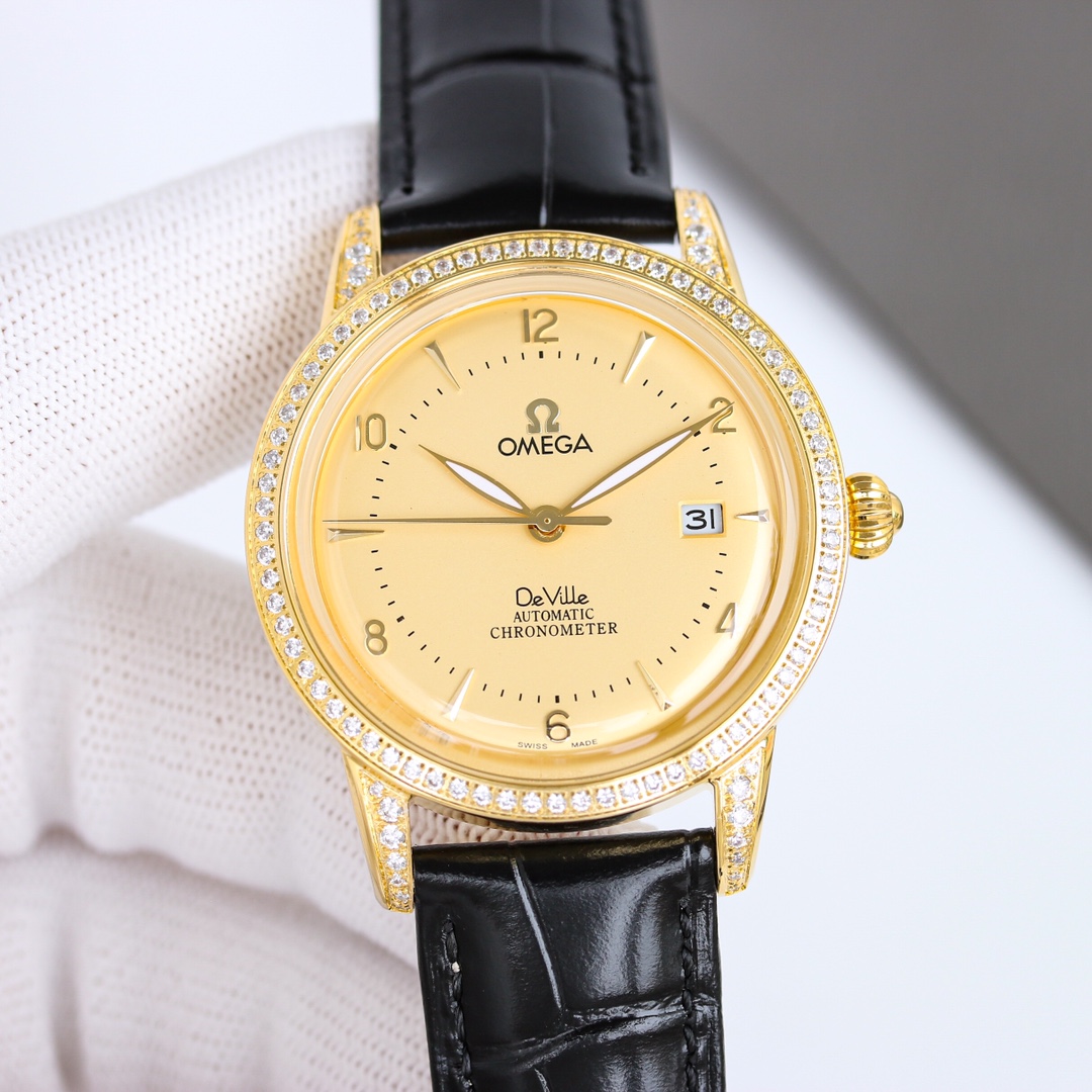 Omega De Ville 40mm White / Gold - watch1812 - Image 3