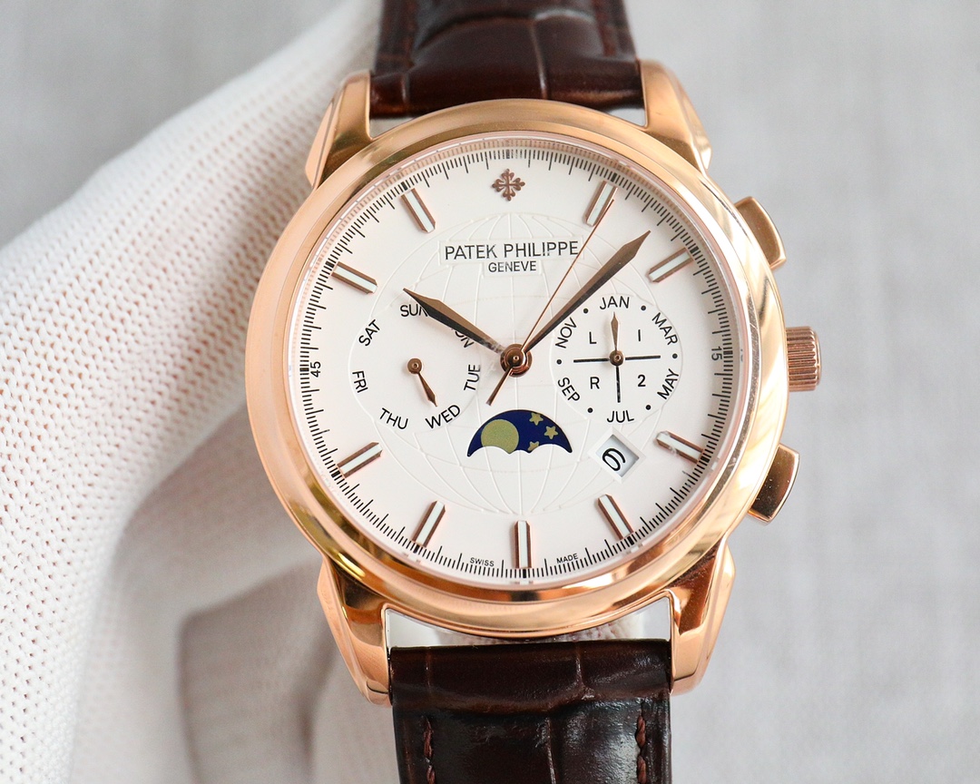 Patek Philippe Watch 41mm White / Gold - watch1825 - Image 3