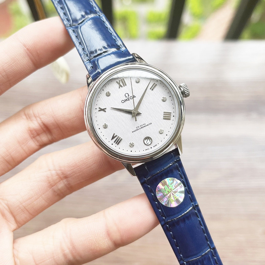 Omega De Ville 34mm Green / Silver - watch1828 - Image 3