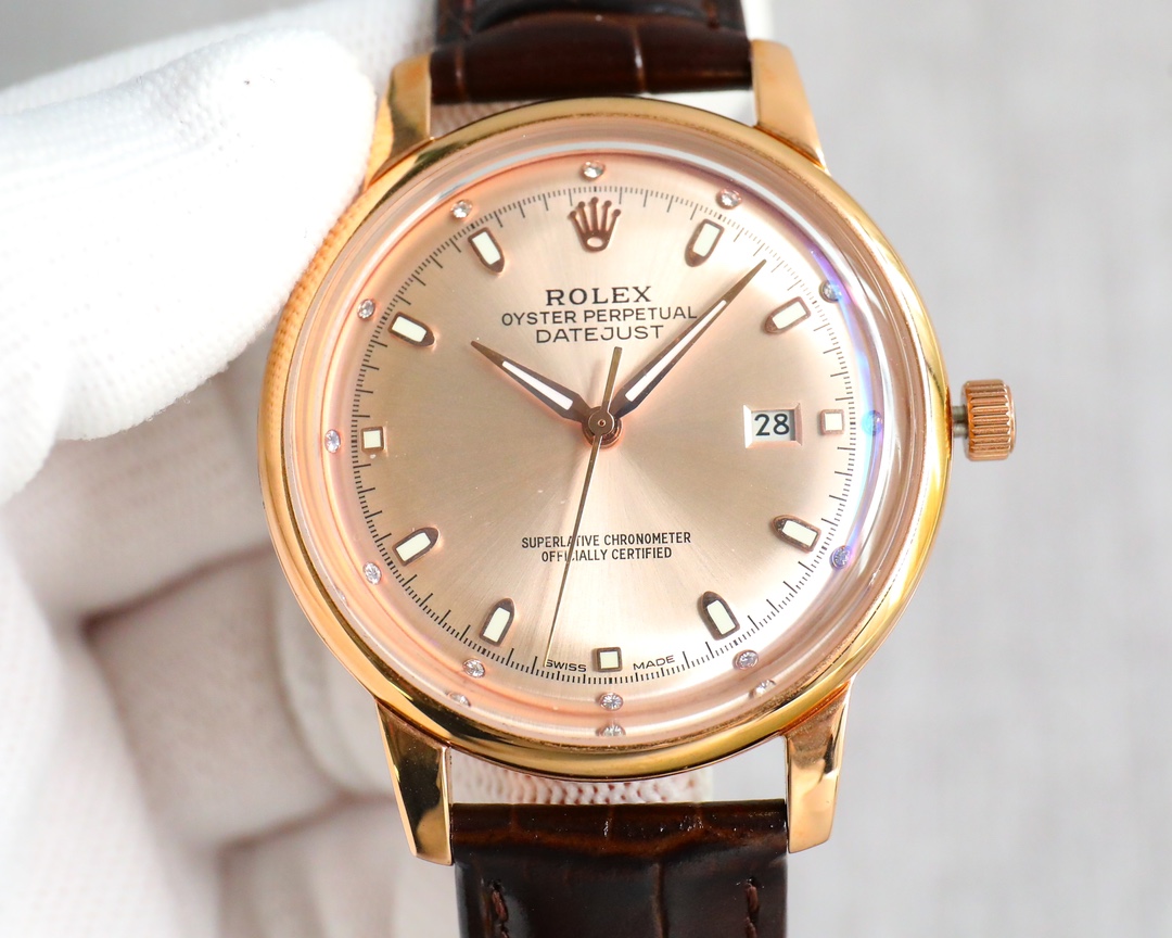 Classic Watch 42mm White / Rose Gold - watch1829 - Image 3