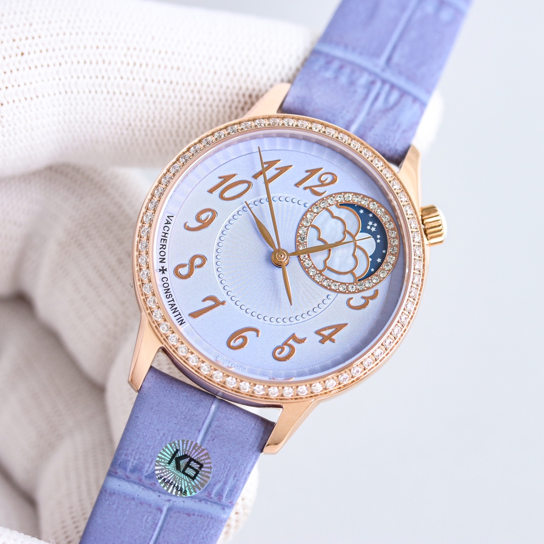 Vacheron Constantin Watch 37mm White / Rose Gold - watch1857 - Image 3