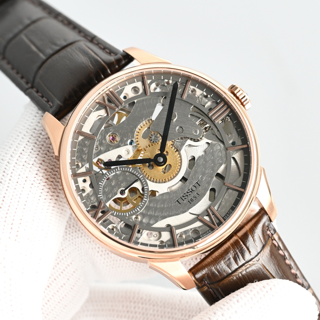 Tissot Watch 42mm Rose Gold / Silver - watch1861 - Image 3