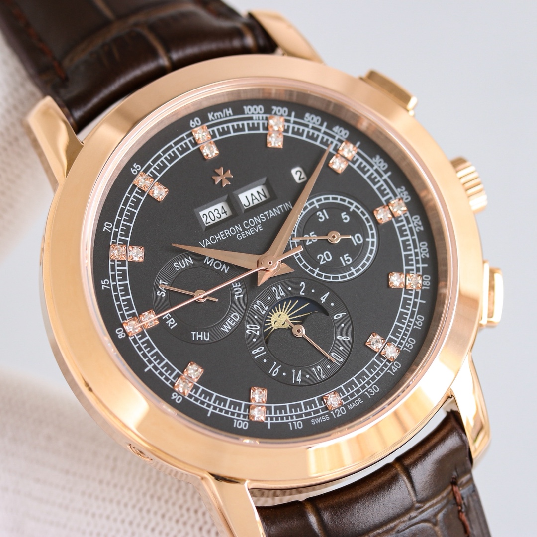 Vacheron Constantin Watch White / Gold - watch2072 - Image 3