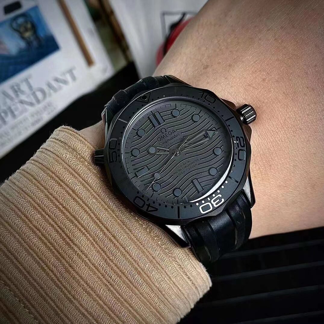 Omega Seamaster 45mm Black / Silver - watch2091 - Image 3