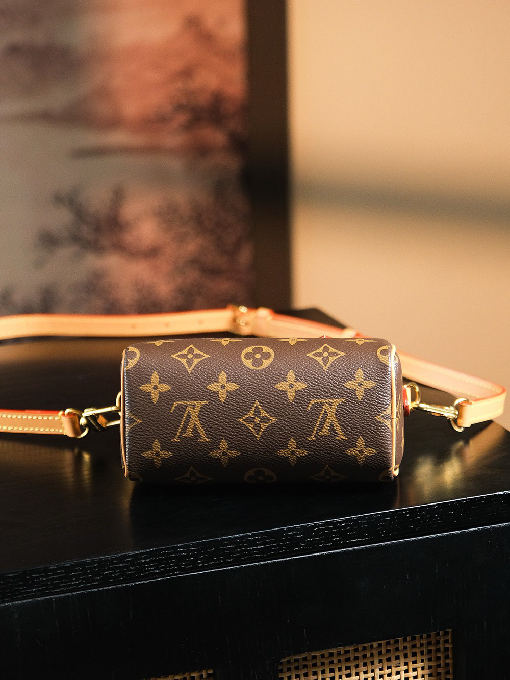 lv0309 Louis Vuitton M81085 Nano Speedy Min Top Handle Bag Mini with Dynamic Code - Image 3