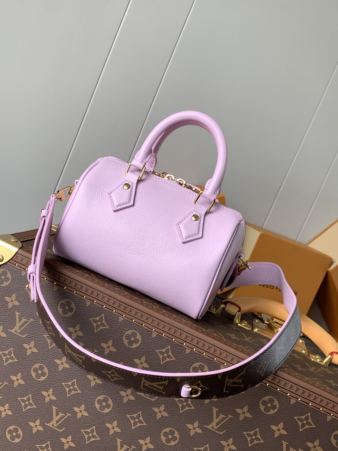 lv0361 Louis Vuitton spee Top Handle Bag with Dynamic Code - Image 3