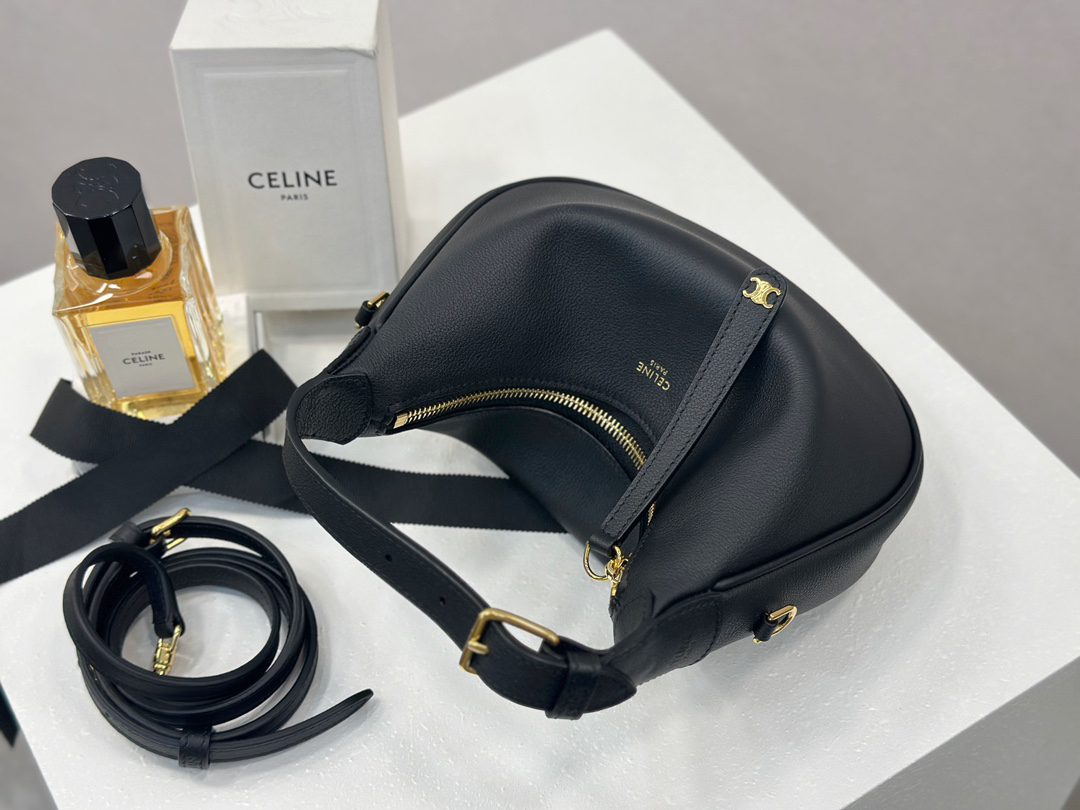cel0020 Celine Lul Gold Gold Hardware Top Handle Bag - Image 4